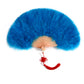 Marabou Feather Fan turquoise