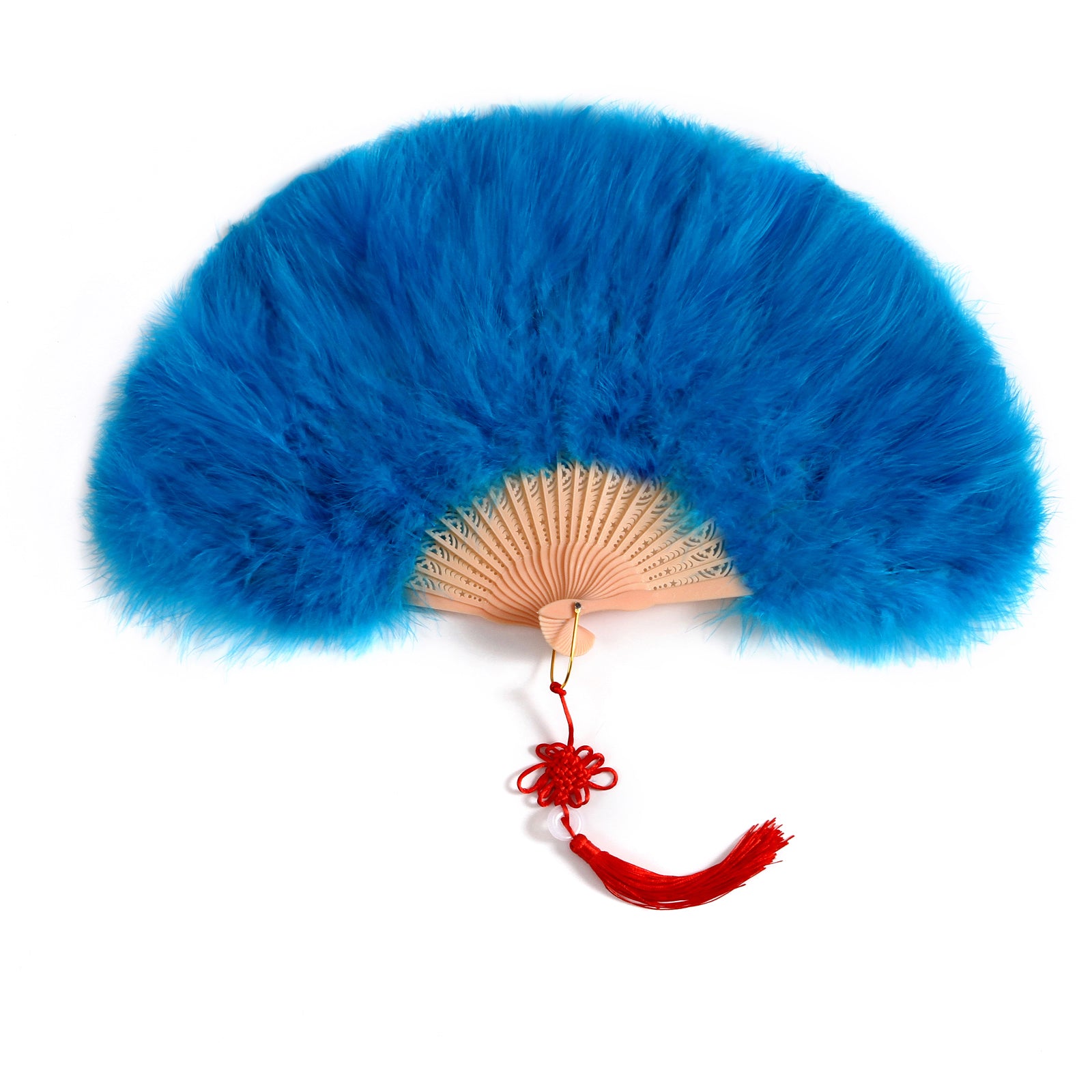 Marabou Feather Fan turquoise