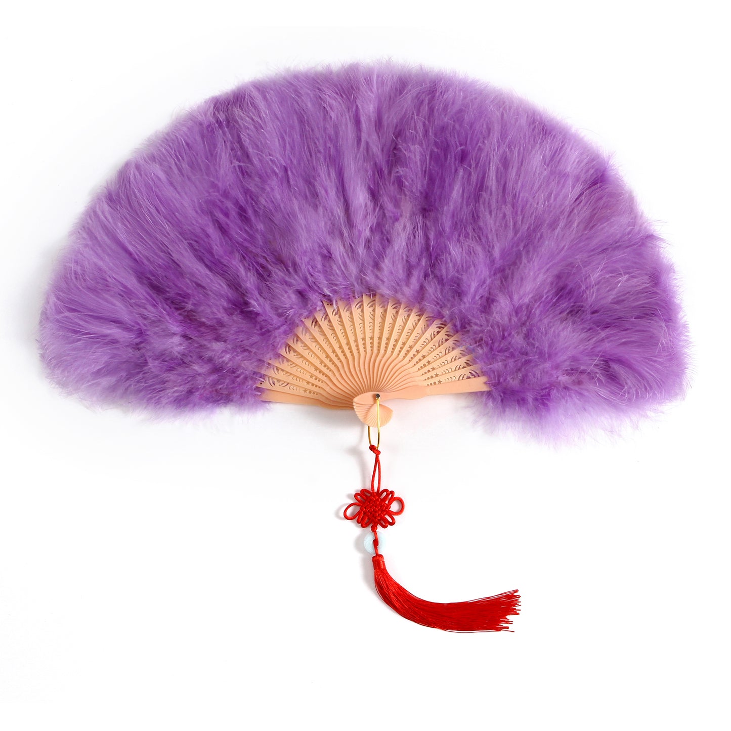 Marabou Feather Fan purple